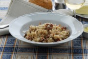 Risotto con Salsiccia e Peperoni