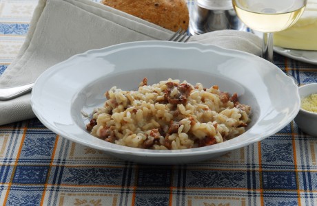 Risotto con Salsiccia e Peperoni